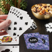 Amethystvierkanten Pokerkaarten (Insitu)