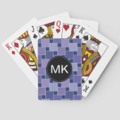 Amethystvierkanten Pokerkaarten (Achterkant)
