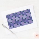 Amethystvierkanten Rechthoekige Sticker (Envelop)
