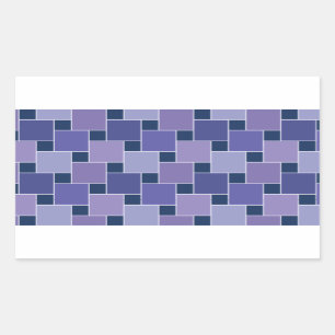 Amethystvierkanten Rechthoekige Sticker