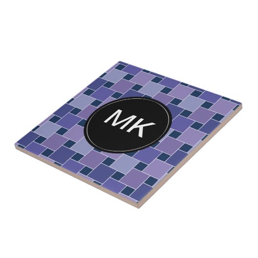 Amethystvierkanten Tegeltje (Zijkant)