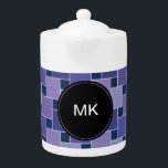 Amethystvierkanten Theepot<br><div class="desc">Leuk en stijlvol en trendy modern Amethyst Squares patroon. We hebben alle afbeeldingen die in dit ontwerp worden gebruikt aanpasbaar gelaten - Je kunt er naar hartenlust mee spelen - Klik op de oranje knop 'Dit aanpassen' en markeer het afbeelding dat je wilt verwijderen, vergroten of verkleinen - veel plezier...</div>