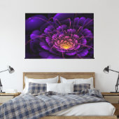 Ametista em chamas canvas afdruk (Insitu (Slaapkamer))