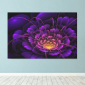 Ametista em chamas canvas afdruk (Insitu (Houten vloer))