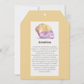 Ametrine Crystal Betekenis Sieraden Display Busine Feestdagenkaart