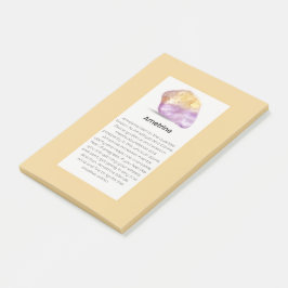 Ametrine Crystal Betekenis Sieraden Display Post-it® Notes