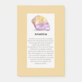 Ametrine Crystal Betekenis Sieraden Display Post-it® Notes
