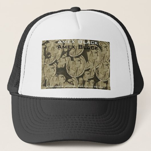 amex zwart trucker pet (Voorkant)