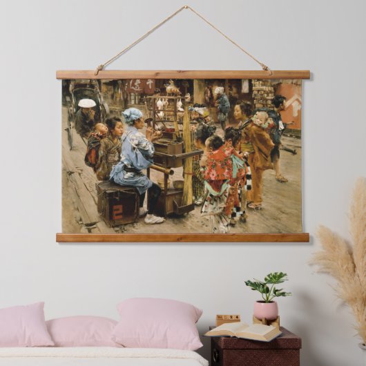 Ameya (Snoep bloem) Hangend Wandkleed (Slaapkamer)