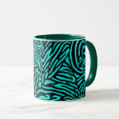 Amezing Green Zebra Design Mok (Voorkant rechts)