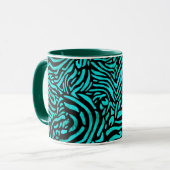 Amezing Green Zebra Design Mok (Voorkant links)