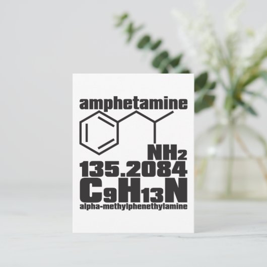 amfetamine briefkaart (Staand voorkant)