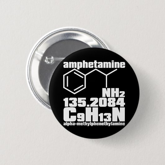 amfetamine ronde button 5,7 cm (Voorkant /achterkant)
