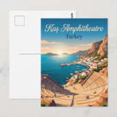 Amfi-Theater van Kaş Turkije Briefkaart (Voorkant / Achterkant)