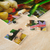 Amfibieel, kikker, fluitje spelen, puzzel (Zijkant)