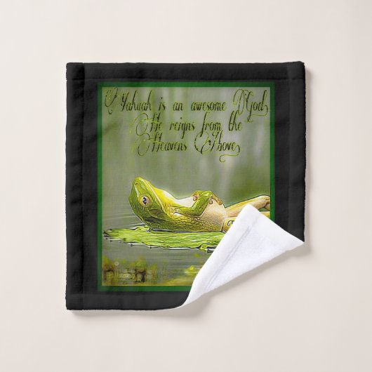 Amfibieën Modellen: Kikker Laze 01-02 Bad Handdoek (Wasdoekje)