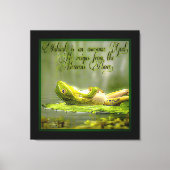 Amfibieën Modellen: Kikker Laze 01-02 Canvas Afdruk (Voorkant)