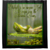 Amfibieën Modellen: Kikker Laze 01-02 Douchegordijn (Voorkant)