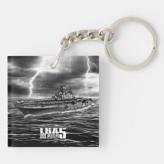 Amfibieschip Peleliu Aif sleutelhanger (Achterkant)