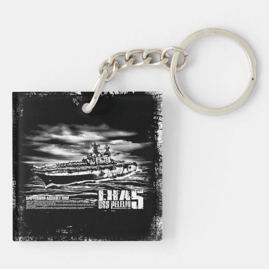 Amfibieschip Peleliu Aif sleutelhanger (Achterkant)