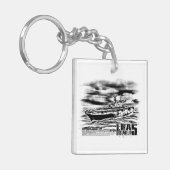 Amfibieschip Peleliu Aif sleutelhanger (Voorkant Links)