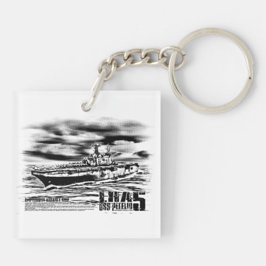 Amfibieschip Peleliu Aif sleutelhanger (Achterkant)