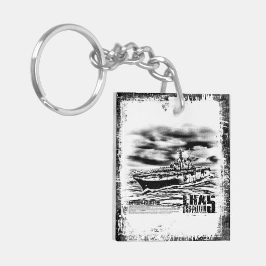 Amfibieschip Peleliu Aif sleutelhanger (Voorkant Links)