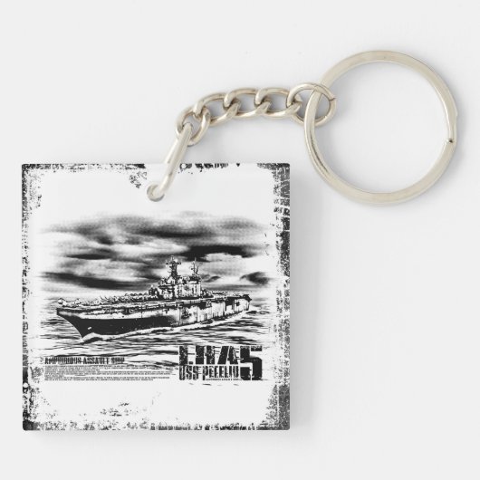 Amfibieschip Peleliu Aif sleutelhanger (Achterkant)