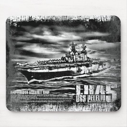 Amfibisch aanvalsschip Peleliu Mousepad Muismat (Voorkant)