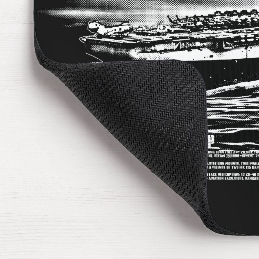 Amfibisch aanvalsschip Peleliu Mousepad Muismat (Hoek)