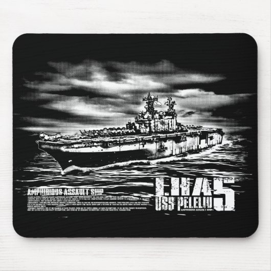 Amfibisch aanvalsschip Peleliu Mousepad Muismat (Voorkant)