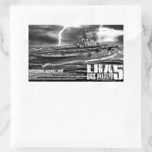 Amfibisch aanvalsschip Peleliu Sticker (Tas)