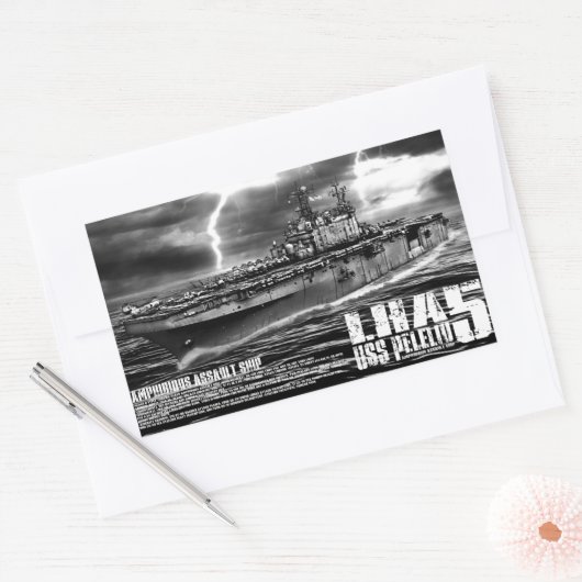 Amfibisch aanvalsschip Peleliu Sticker (Envelop)