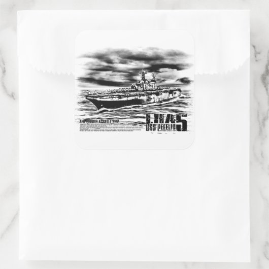 Amfibisch aanvalsschip Peleliu Sticker (Tas)