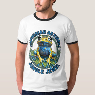 Amfibisch Artefact Jungle Jewel Kikker Kunst T-shirt