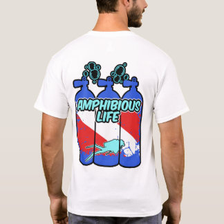Amfibisch Duiken met Zuurstofapparatuur T-shirt