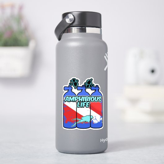 Amfibisch Duiken Sticker (HydroFlask)