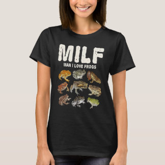 Amfibisch Man dat ik van kikkers hou T-shirt