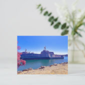 Amfibisch schip van de Amerikaanse marine Briefkaart (Staand voorkant)