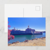 Amfibisch schip van de Amerikaanse marine Briefkaart (Voorkant / Achterkant)