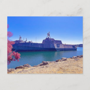 Amfibisch schip van de Amerikaanse marine Briefkaart