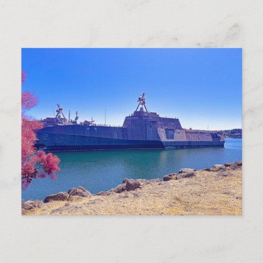 Amfibisch schip van de Amerikaanse marine Briefkaart (Voorkant)