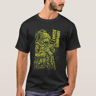 Amfibische aanvalstroeper Diepzeegevechtskunst T-shirt