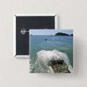 Amfibische Assaulenuitstappen uit het ruim Vierkante Button 5,1 Cm (Voorkant /achterkant)