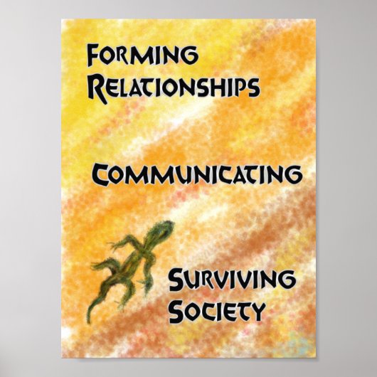 Amfibische autisme: Droge grond Poster (Voorkant)