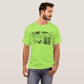 Amfibische evolutie t-shirt (Voorkant volledig)