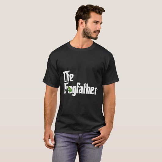 Amfibische kikker The Frogfather T-shirt (Voorkant volledig)