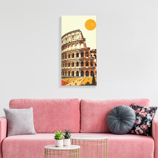 Amfitheater Colosseum Canvas Afdruk (Insitu (Woonkamer))