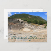 Amfitheater in het oude Ephesus-moderne Turkije Briefkaart (Voorkant / Achterkant)
