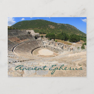 Amfitheater in het oude Ephesus-moderne Turkije Briefkaart